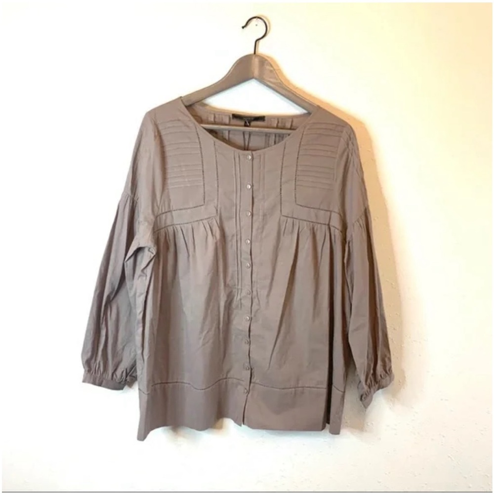 NWT Max Sport 3/4 Sleeve Taupe Boho Style Women’s Top XL